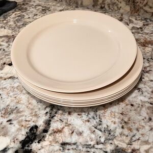 Lot of 12 | 9.5” COMCOR Oval Plates & 6 CORELLE 10.5” Round Plates (Sandstone)